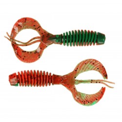 Силіконова приманка для риболовлі, ZEOX Trigger Craw, довжина 3,7 дюймів, 5шт/уп, колір №204 GRPP